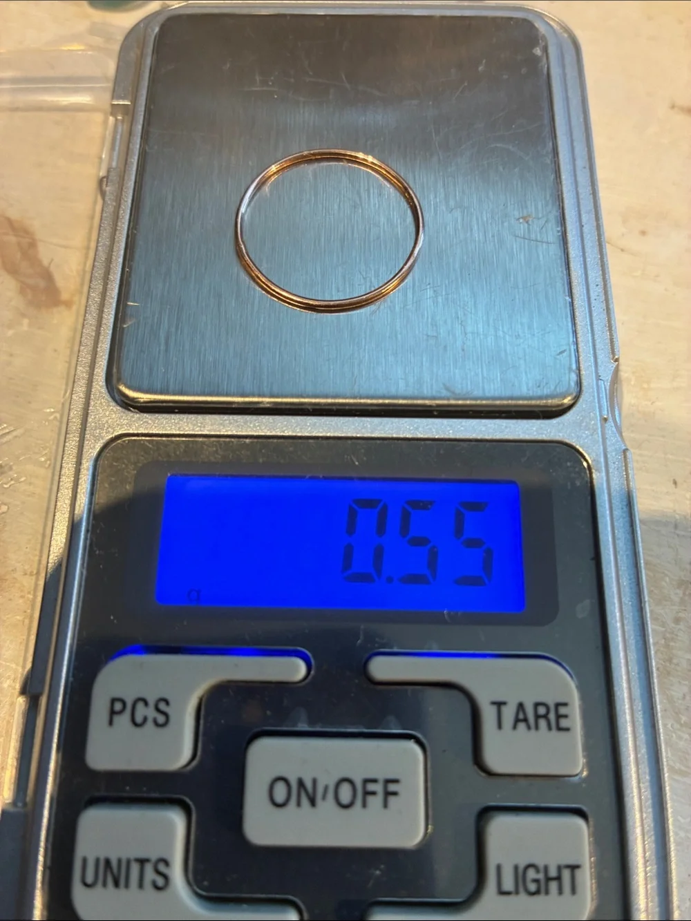 10K Rose Gold Ring  Size 10    .55 Grams
